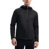 Fila Однотонная повседневная трикотажная куртка с капюшоном для мужчин, черная F11M412503F-BK