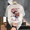 ONE PIECE Summer Japanese Straw Hat Luffy Anime Peripheral Short Sleeve Unisexs Summer Teen Student Crew Neck TShirt Top Tide