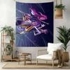 K-pop Girl Friend Vintage Tapestry Cozy Warm Perfect for Dorm Wall Bedroom Studio Wall Multipurpose Hand Painted Style