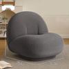 Rotatable Lambswool Leisure Chair - Home Cloud Lazy Sofa for Living Room and Balcony