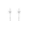 Summer butterfly fringed earrings women's niche design sense advanced cold wind stud earrings ear hooks fashion versatile temperament ears