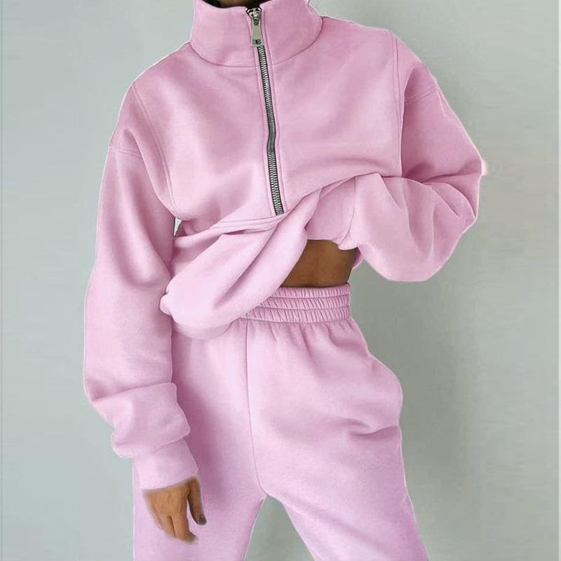 Модный повседневный спортивный костюм женский свободная толстовка длинные брюки комплект из двух предметов