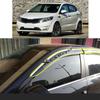 Для KIA K2 Хэтчбек 2011 2012 2013 2014 2015 2016 2017- Автомобильная наклейка Пластиковый оконный стекло Ветровик Защита от дождя/солнца Вентиляционное отверстие
