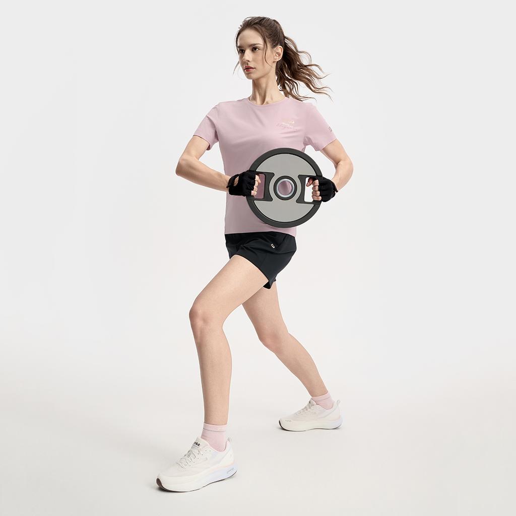 New FILA Fitness Series T Shirt Women's Light Purple A11W531102F-VT