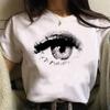 Eyes Print Y2k T-shirts Women Harajuku Funny Tee Female 2000s Graphic Japanese Clothing