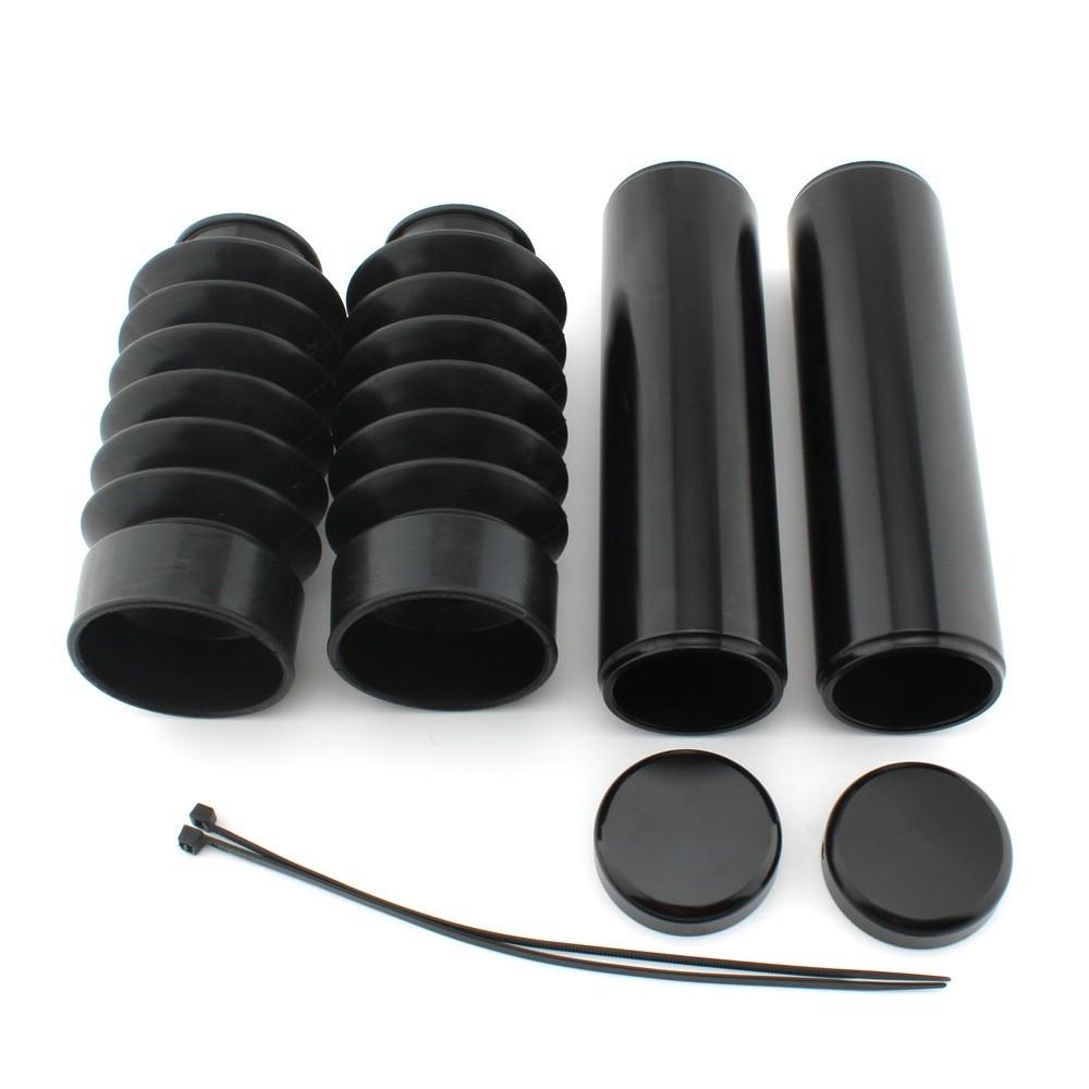 Стильный черный комплект из шести частей: чехлы на передние амортизаторы для Harley Night Rod J5