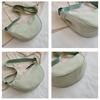Yogodlns Casual Nylon Shoulder Dumpling Bag Light Crossbody Bag Large Capacity Waist Bag Fashion Half-moon Hobo Bag Clutch