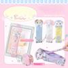 Мини-карандашница Kawai Cartoon для детей и девочек, японская пушистая сумка для карандашей с изображением животных, портативная мягкая модная сумка для хранения канцелярских принадлежностей