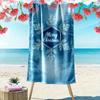 Elegant frosty snowflake charm Print beach towel, quick drying, suitable for travel, outdoor sports, jogging, the beach and swimming, gift