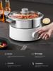 Электрическая кастрюля 220 В из нержавеющей стали без покрытия с внутренней частью из пищевой стали 316, многофункциональная плита и пароварка раздельного типа