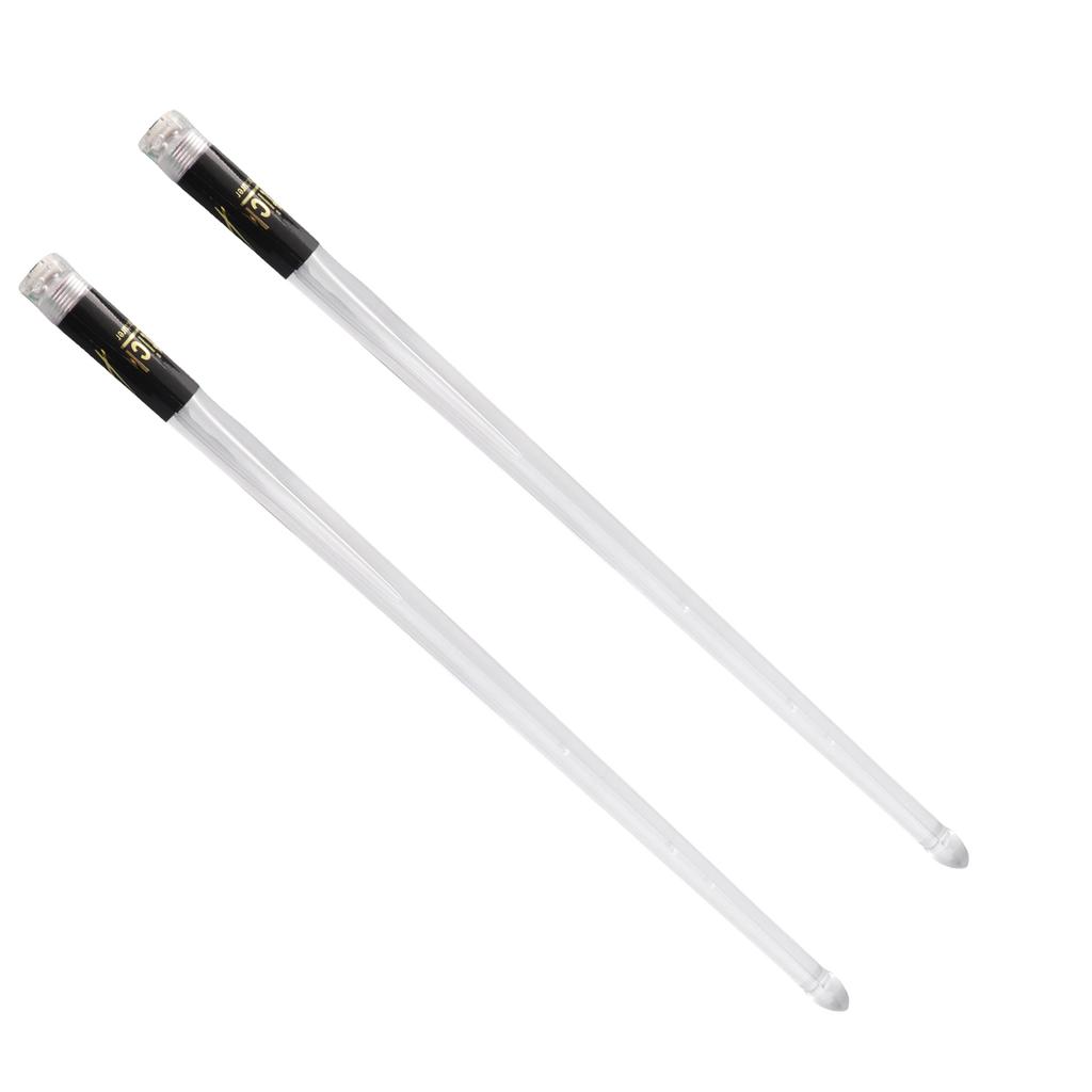 LED Light Up Drumsticks Jazz Drum Sticks 15 Gradient Colorful Lights USB Charging with ON OFF Switch Drumstick Drum Set