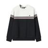 Fila Heritage Trendy Versatile Soft Striped Color Block Knit Pullover Sweatshirt Men Sweatshirt F11M548202FIV