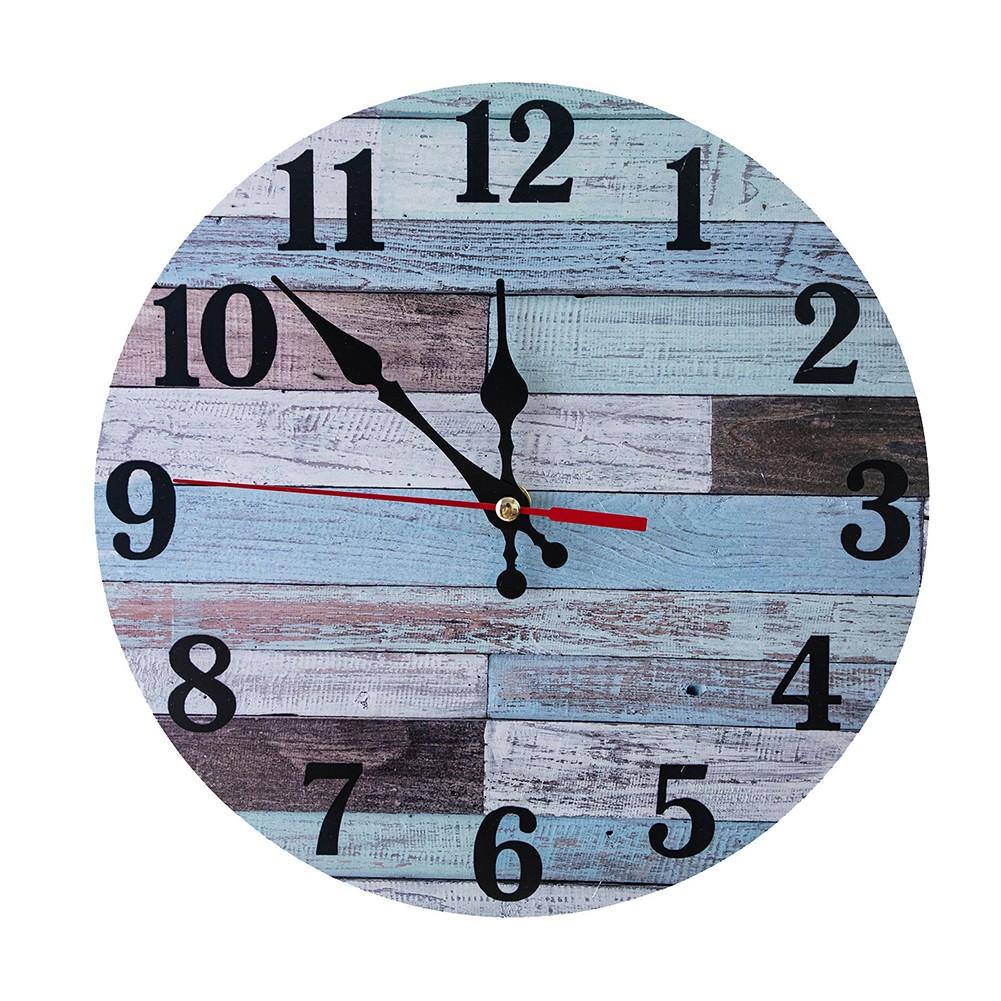 Настенные часы Silen Деревянные часы на батарейках Country Retro Rustic Style Decora