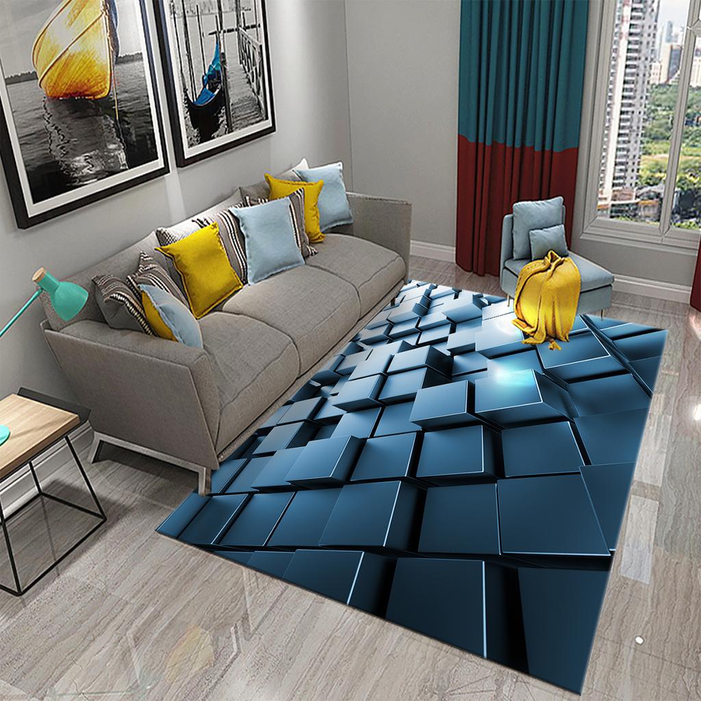 Ковер с радужной геометрией, красочный ковер для взрослых-подростков, современные абстрактные геометрические художественные коврики, декор для спальни, гостиной, напольный коврик