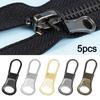 5PCS DIY Sewing Metal Zip Detachable Sewing Accessories New Replacement Tab Zipper  Clothing Bag