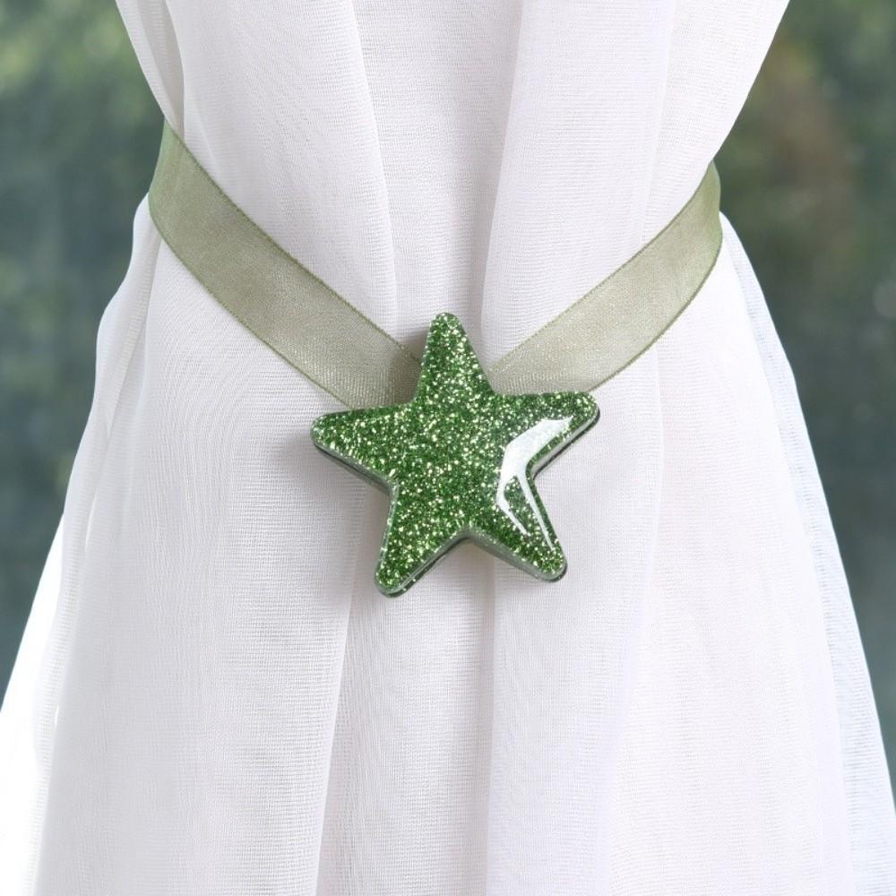 Star Shaped Curtain Buckles ABS Curtain Holdback Nordic Magnetic Curtain Tie  Home Decor