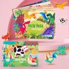 Reusable Children Stickers Busy Books Montesorri Quietbook Montreasures Activity Quire Bussy Notebook Monzo Montessori Materials