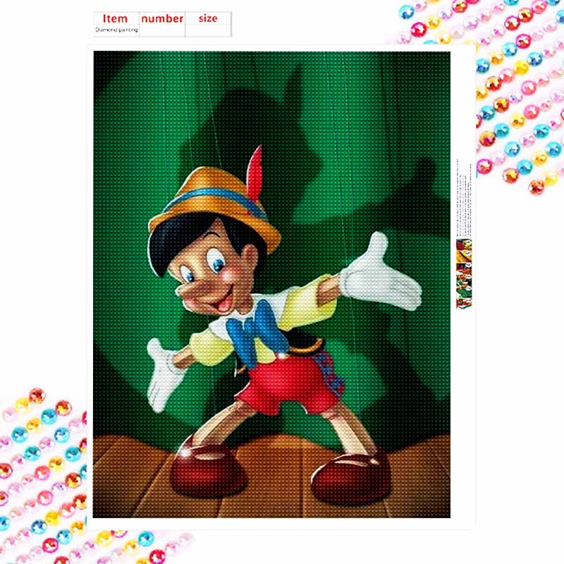 Disney Алмазная живопись 5D Ручная работа DIY Пиноккио Алмазные наклейки Украшения для дома Комнаты Подарки