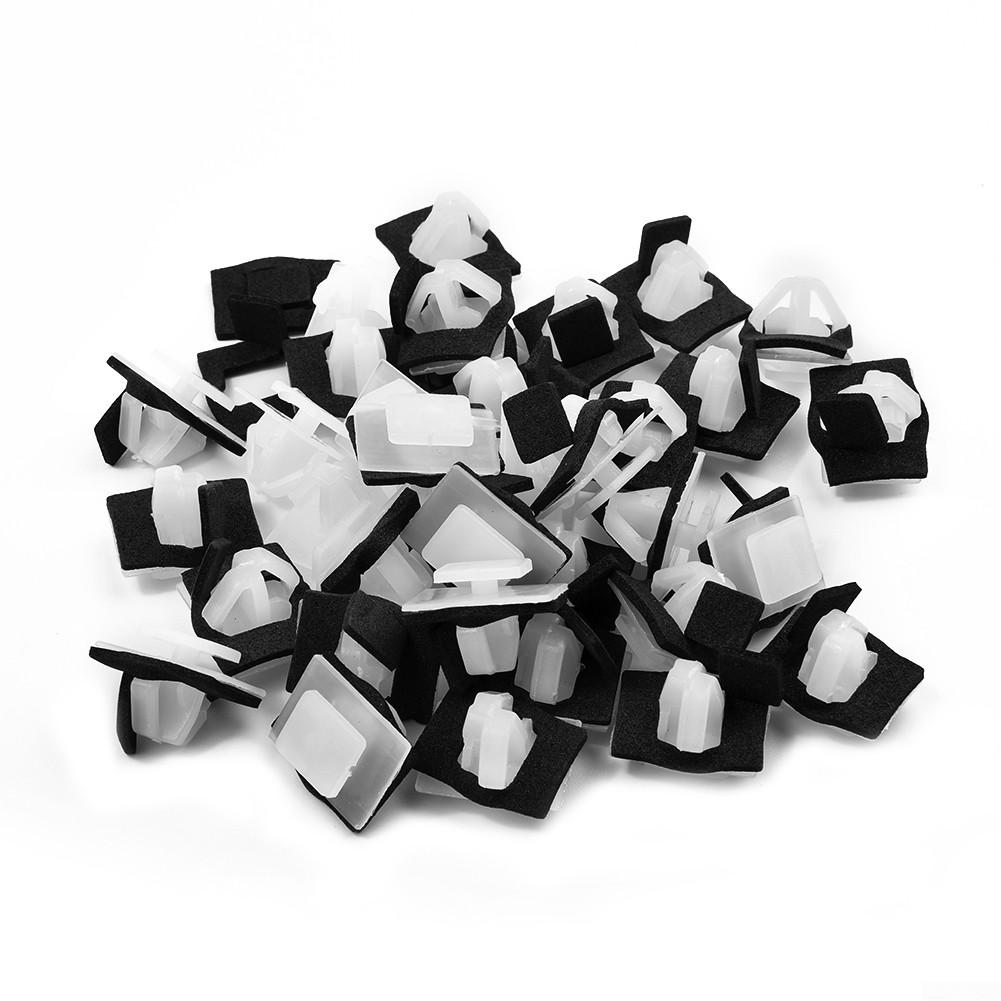 50x нейлоновых зажимов для молдинга, фиксатор панели коромысла с герметиком для Hyundai 87756-2E000