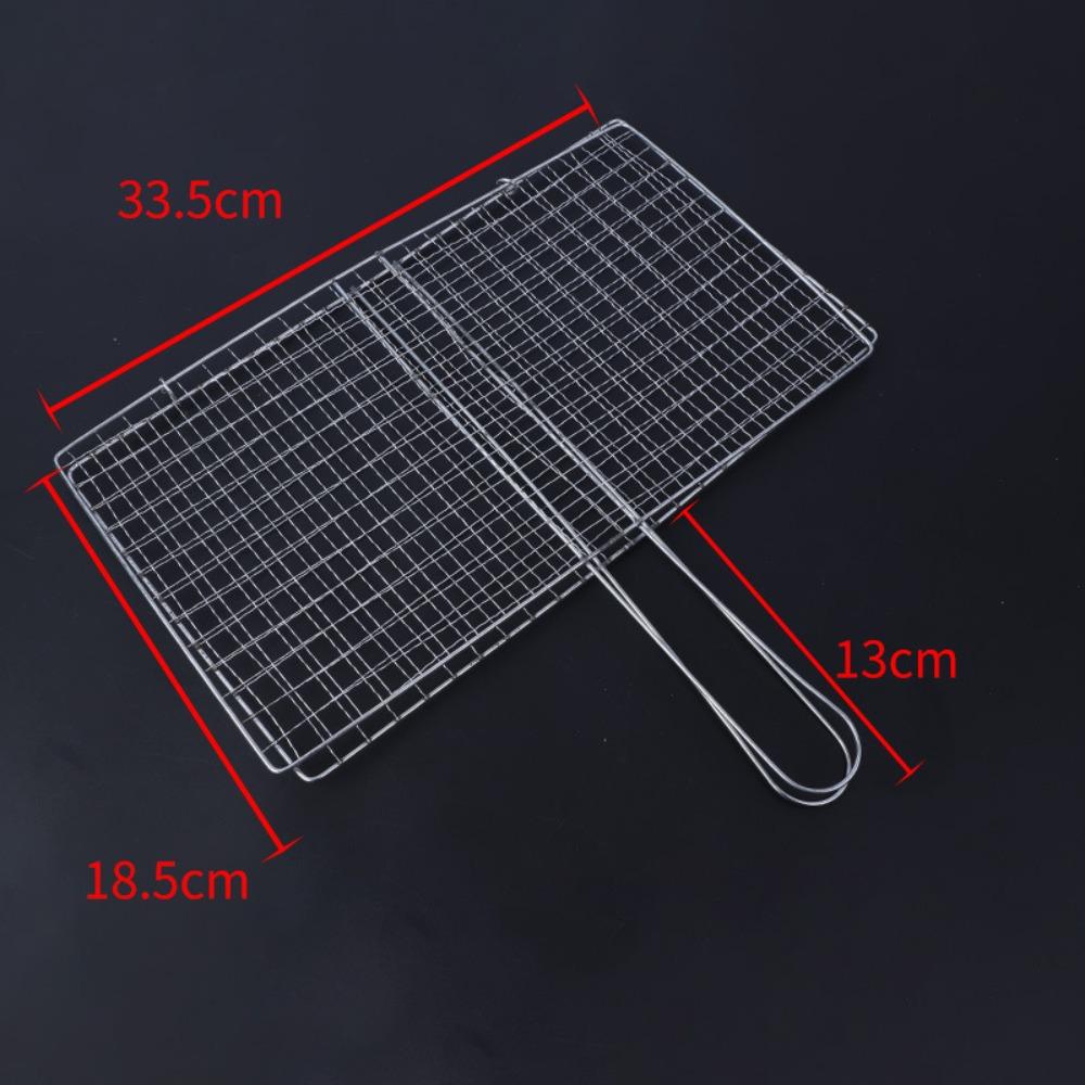 Iron Barbecue Net Silvery Grilled Fish Net Hot BBQ Tools Camping