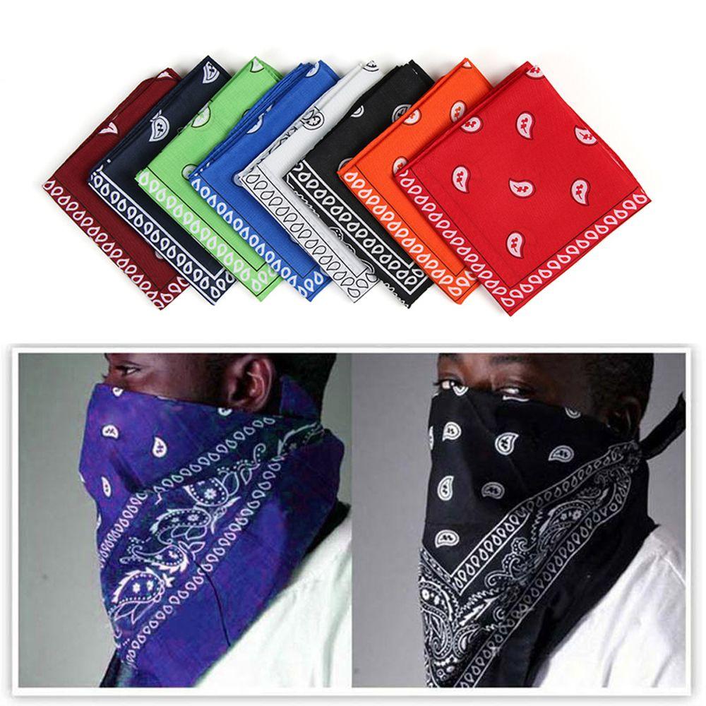 Women Fashion Neck Scarf Headwear Wristband Hair Band Printed Square Scarves Paisley Bandana