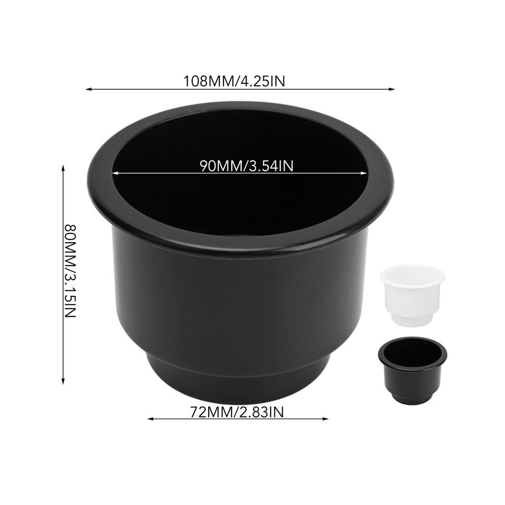 Drop in Cup Holder Cup Drink Holder with Drain Hole Easy to Clean Recessed Drink Holder for RV Yacht Truck