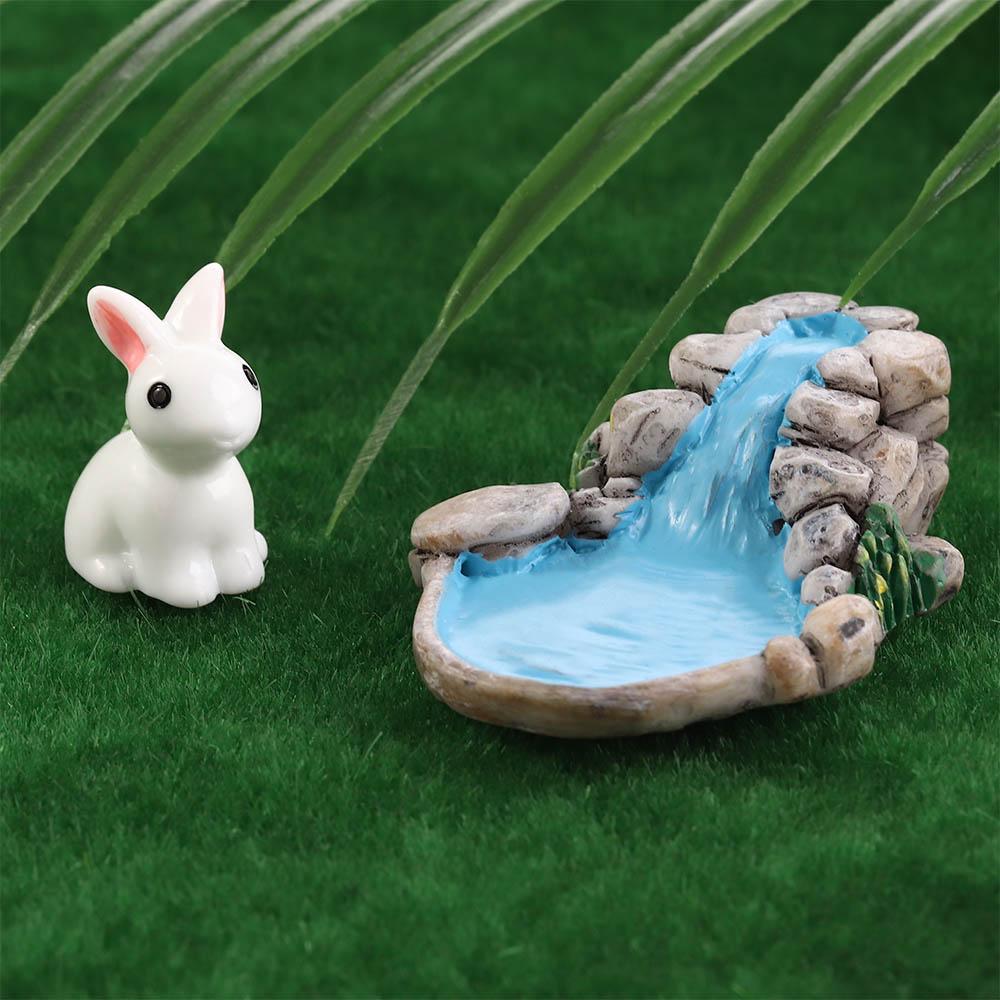 Resin DIY Micro Courtyard Beautiful Lawn Landscape Crafts Decor Garden Miniature Retro Figurines