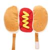 Funny Halloween Dog Costumes Hot Dog Shaped Dachshund Sausage Adjustable Clothes Pet Apparel Dressing Up Cat Party Costume Suit