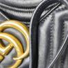 [Pre-Owned] Gucci GG Marmont Small Matelassé Shoulder Bag 'Black' - Very Good #10QYZIF
