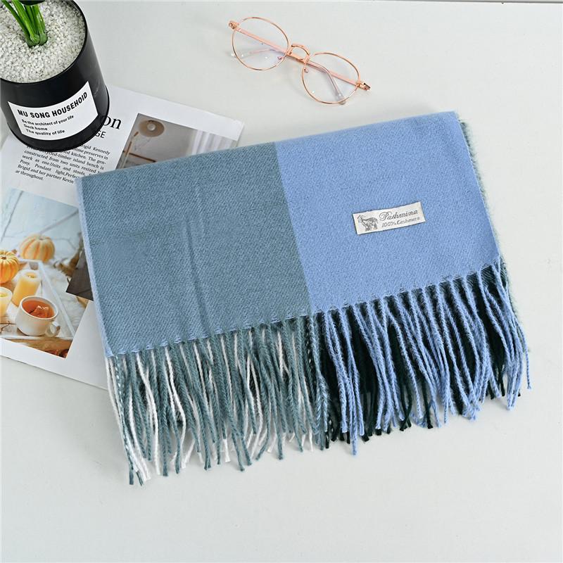 Scarf Women'S Winter Imitation Cashmere Scarf Dongdaemun Plaid Scarf Autumn Scarf