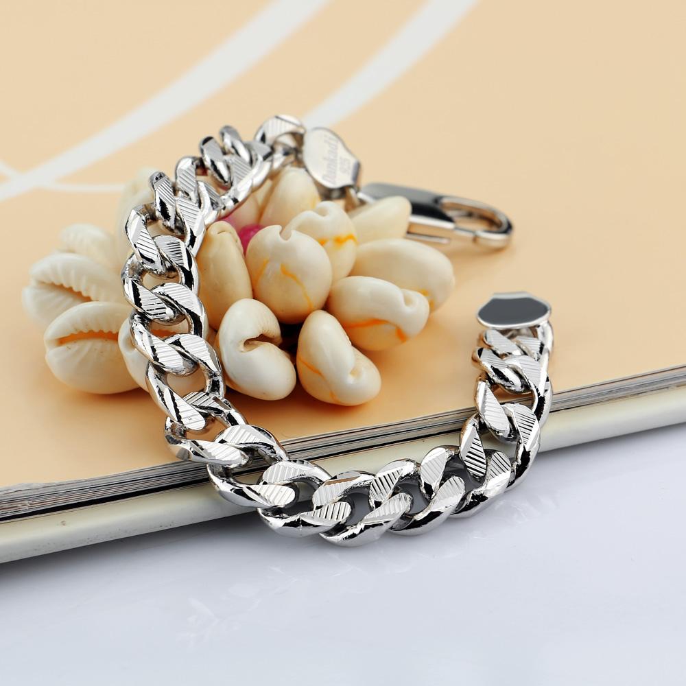 100% сплошное серебро ювелирные изделия мода 925 стерлингового серебра мужская цепочка звеньев толстый подлинный чистое серебро 8 мм браслет мужские серебряные ювелирные изделия