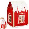 3D Pop Up Christmas House Gift Boxes Paper Treat Boxes Festive Goodie Bags  Christmas Decorations