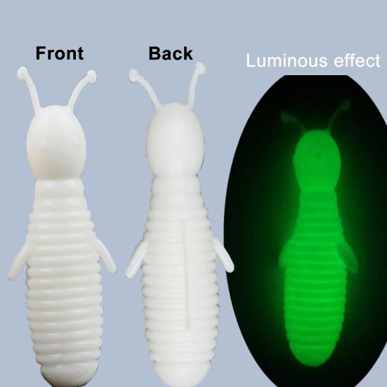 5 шт. 6 см/7 г Мягкая приманка-червь Медленно тонущая Соленая Блестящая Бионическая приманка Разноцветная