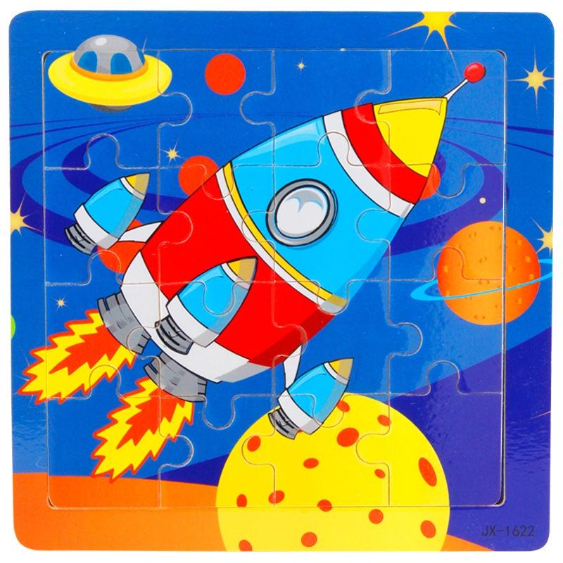 Kindergarten Wooden Puzzle Cards Animal And Transportation Themes Educational Toy For Kids
