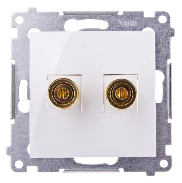 Simon 54 Single Speaker Socket White Dgl2.01/11