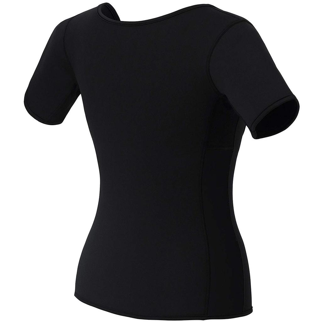 Горячие неопреновые костюмы для сауны для женщин, тренировочный жилет для тренировки талии, рубашки для тренировки тела, термокуртка, корректирующее белье, майки, футболка для фитнеса