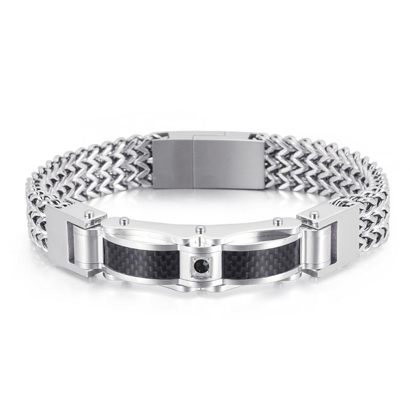 New Trendy High Quality 19/21/23cm Stainless Steel Bracelet for Men