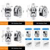 1pcs Pulley Wheel with Bearing Shoulder Pulley Cable Pully Block Heavy Duty for Washing Line/Rope DIY Attachment Lifting Blocks