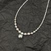 Strong Pearl Necklace with Niche Design, High-end Clavicle Chain, Broken Pieces, French Retro Style