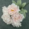 50cm Large Peony Artificial Fake Flowers Silk Bouquet 5 Heads for Table Vase Arrange Home Wedding Festive Decoration Carnation