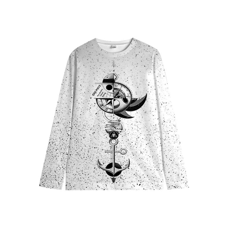 One Piece Luffy свитер Chopper Boys Girls Милая толстовка Zoro Sanji Kids Family Новогодние толстовки с круглым вырезом