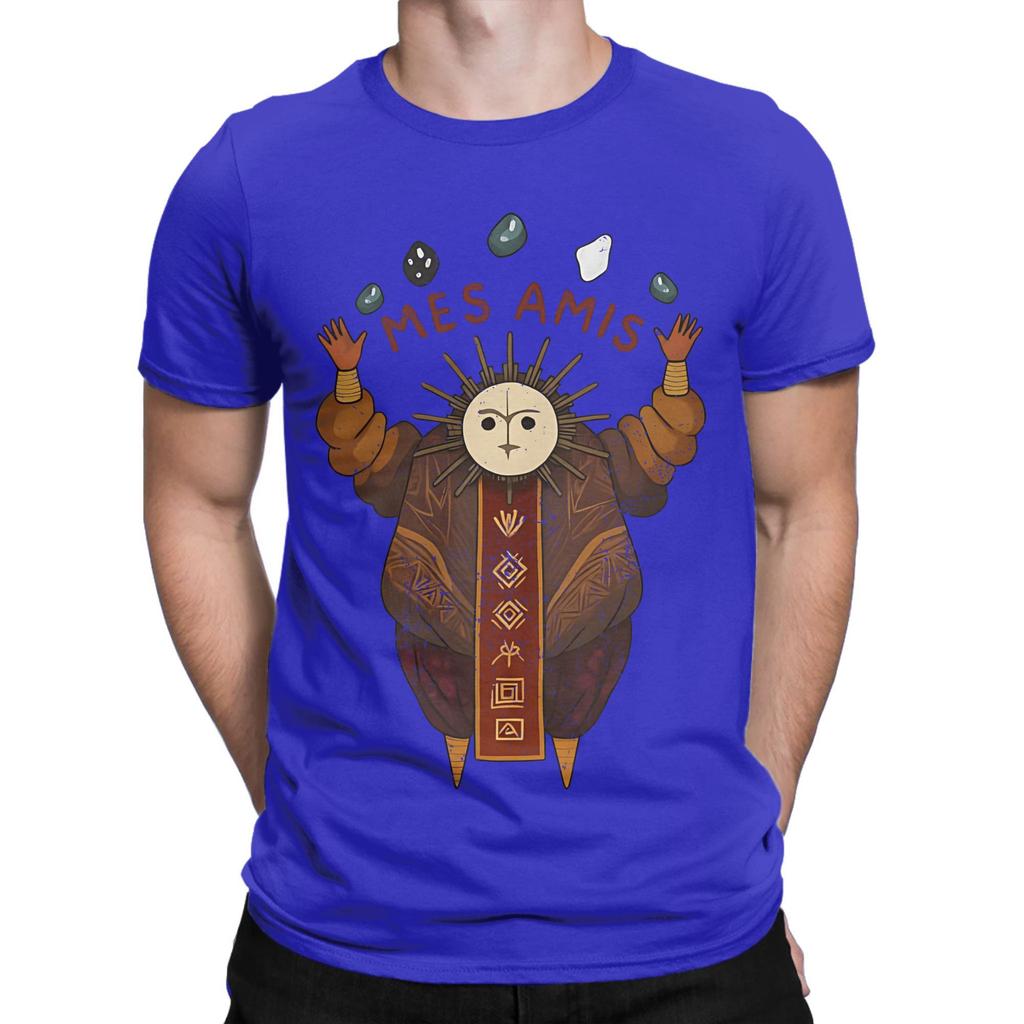 Hipster Clair Obscur Expedition 33 TShirts for Unisex Round Collar 100 Cotton T Shirts Esquie Short Sleeve Tees Printed Clothing