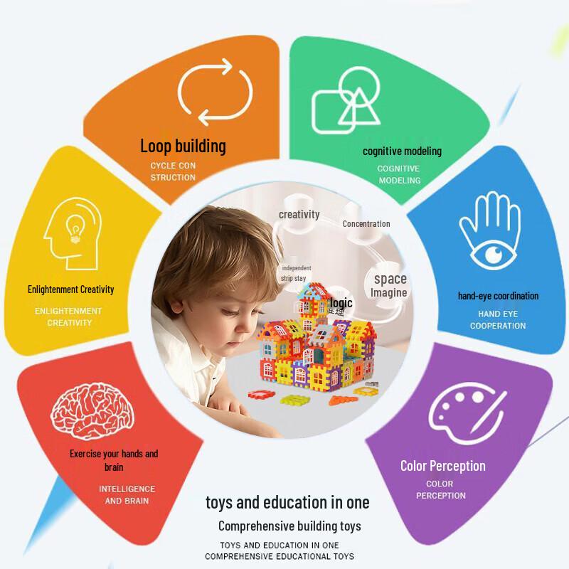 Набор больших строительных блоков Lezhe