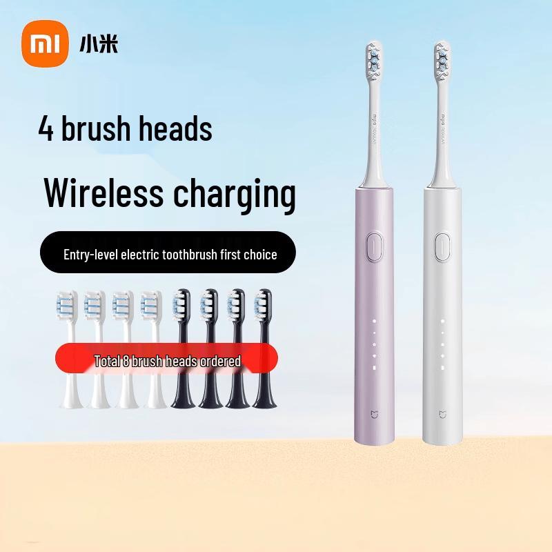 Звуковая электрическая зубная щетка Xiaomi T302, китайская вилка (адаптер в комплекте)