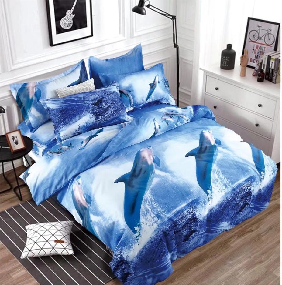 Традиционный набивной полиэстеровый наволочка пододеяльник набор из двух или трех предметов может быть