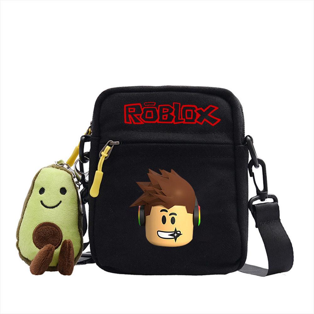 Тканевая сумка через плечо Roblox с принтом персонажа игры и буквой Для повседневных путешествий и школы