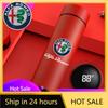 Car Stickers For Alfa Romeo Car Smart Display Temperature Thermos Mug Insulated Bottle For Alfa Romeo giulia stelvio giulietta 1
