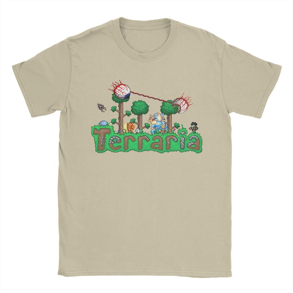 Игровая футболка Terraria Новое поступление для мужчин и женщин 100% хлопок Футболка Одежда