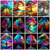 Diamond Art Painting Tree Fantasy Full Square Round Embroidery Mosaic Colorful Landscape Home Decor