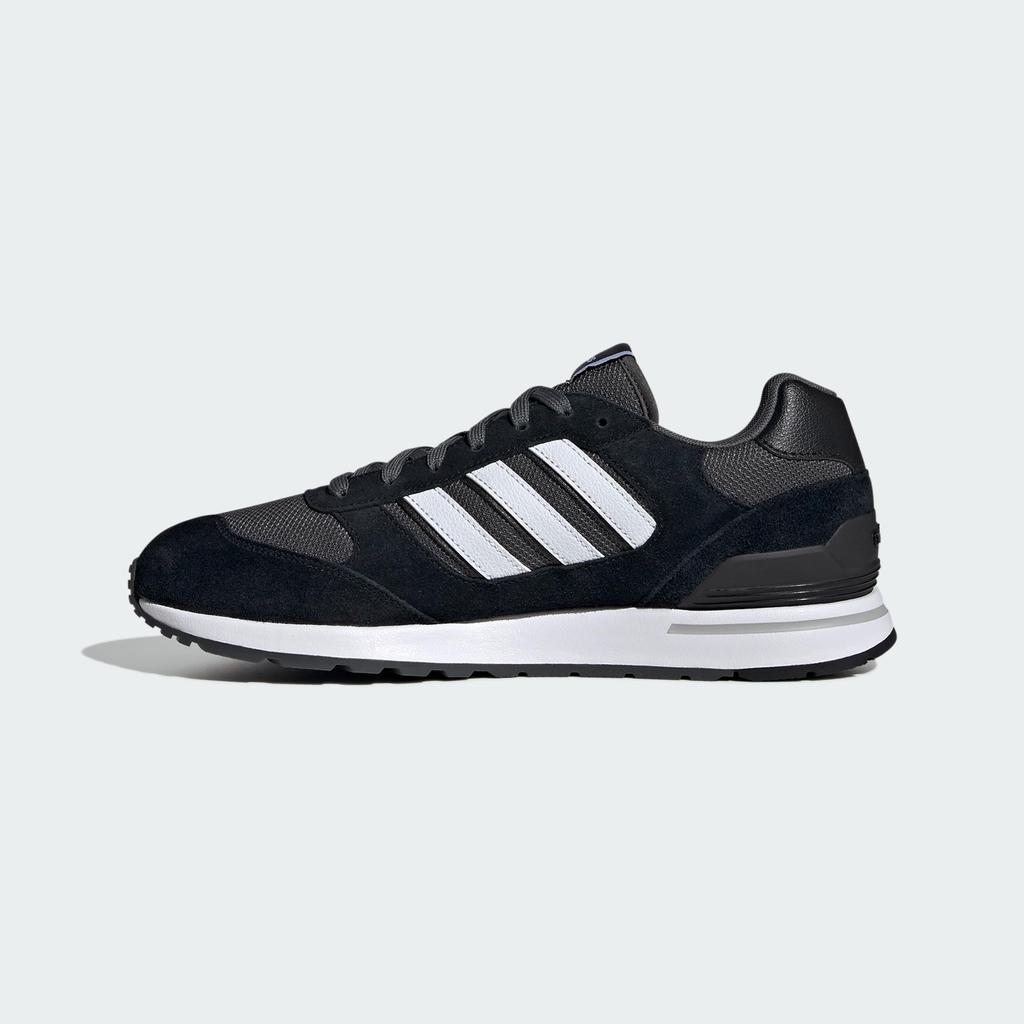 Кроссовки Run 80s NLG92 Core Six cm [Adidas] Черный/Обувь Белый/Серый (ID1260) +27,5